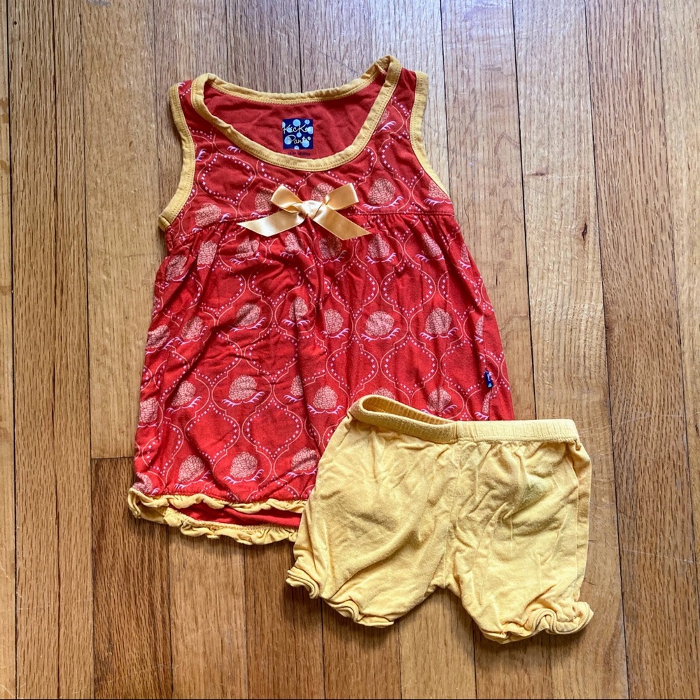 Kickee Pants Marigold Pajamas Set 18-24 Months